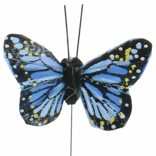 Artículo Mariposas decorativas en alambre multicolor 5.5cm 24pcs