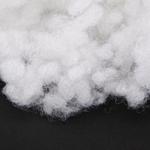 Artículo Copos de nieve decorativos algodón lana invierno blanco 200g