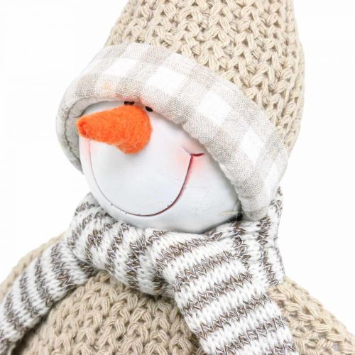 Floristik24 Muñeco de nieve deco con gorro y bufanda Figura navideña Al. 44 cm