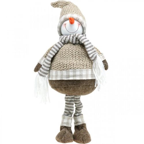 Floristik24 Muñeco de nieve deco con gorro y bufanda Figura navideña Al. 44 cm