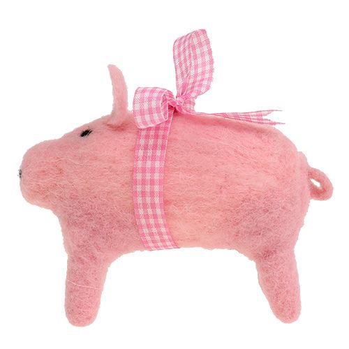 Artículo Cerdo decorativo rosa 11,5cm 4pcs