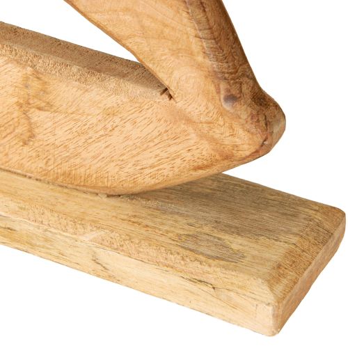 Artículo Decoración Velero Madera sobre Base Natural Marítimo H57,5cm