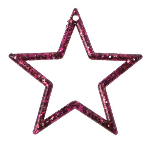 Artículo Decoración de mesa decorativa con purpurina y estrella, Navidad, 4,5 cm, 120 unidades