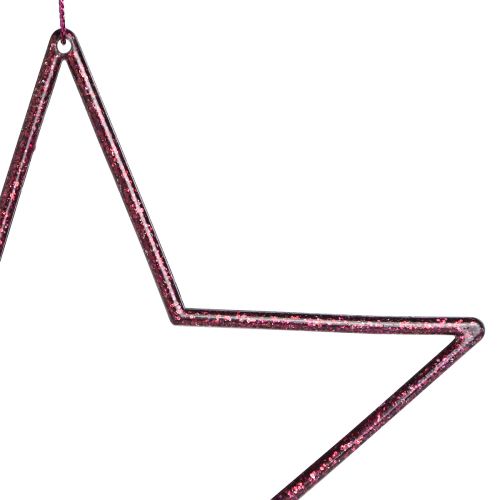 Artículo Deco Star Berry decoración navideña para colgar Ø18cm 8 piezas
