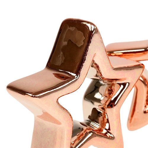 Floristik24 Deco Star Copper 6,5cm 6pcs