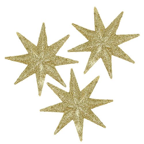 Floristik24 Estrellas decorativas oro Ø5cm 20 piezas