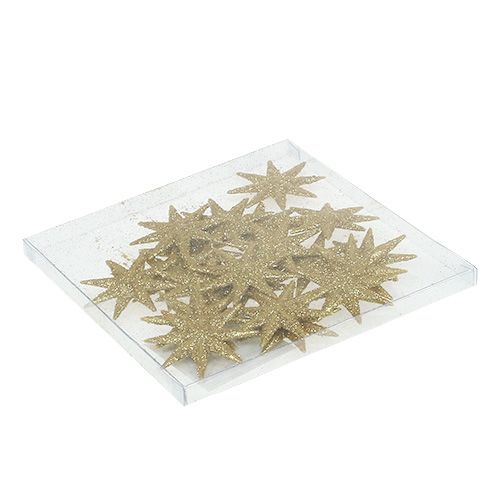 Floristik24 Estrellas decorativas oro Ø5cm 20 piezas