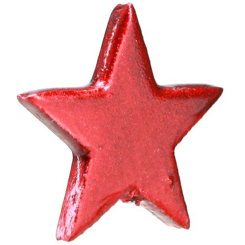 Artículo Estrellas decorativas rojas metálicas para esparcir – 2.ª opción – Ø5 cm 36 piezas