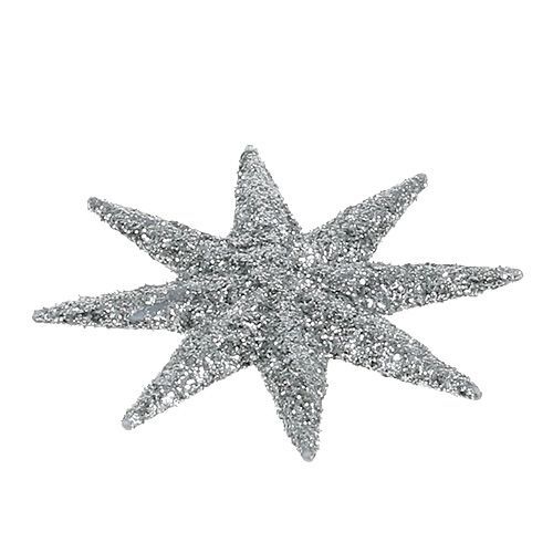 Artículo Estrellas decorativas plata Ø5cm 20pcs