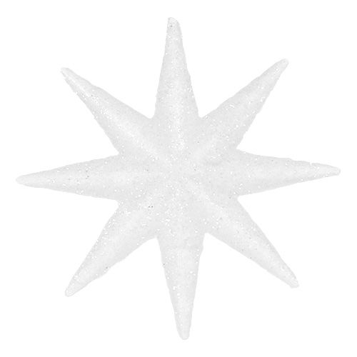 Floristik24 Estrellas decorativas blancas Ø5cm 20 piezas