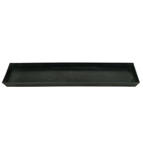 Floristik24 Bandeja decorativa antracita 43cm x 12cm