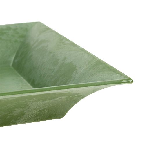 Floristik24 Bandeja decorativa verde 36cm x 17cm
