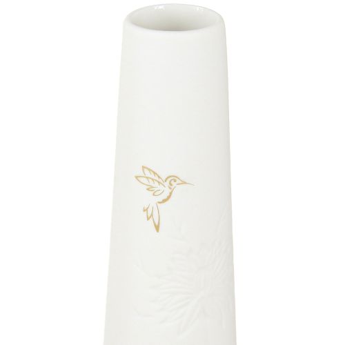 Artículo Bandeja Decorativa Madera Mini Jarrones Cerámica Oro Blanco 35x14cm