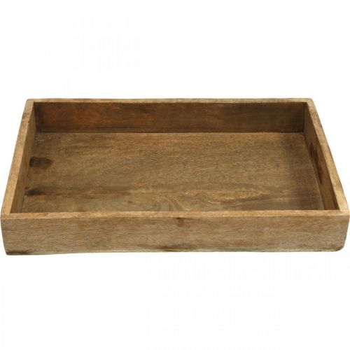 Floristik24 Bandeja decorativa bandeja de madera arreglo rectangular base 37×25cm