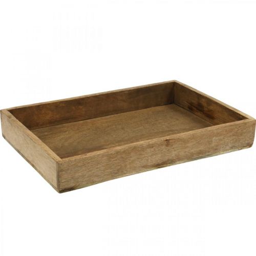 Floristik24 Bandeja decorativa bandeja de madera arreglo rectangular base 37×25cm