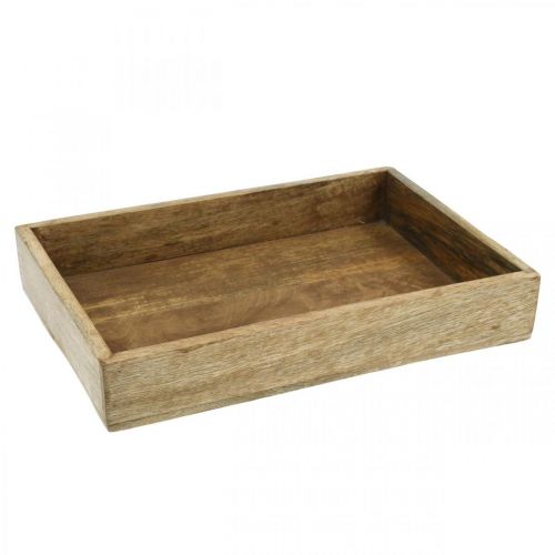 Bandeja decorativa bandeja de madera arreglo rectangular base 32×22cm