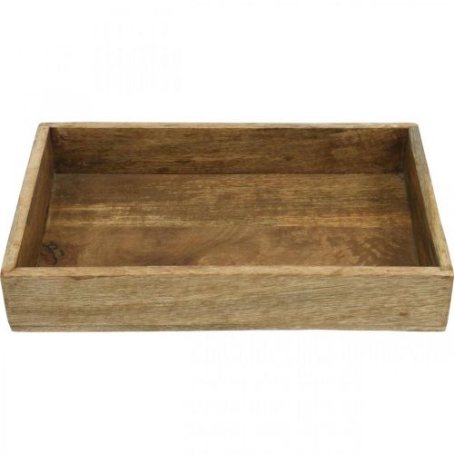 Floristik24 Bandeja decorativa bandeja de madera arreglo rectangular base 32×22cm