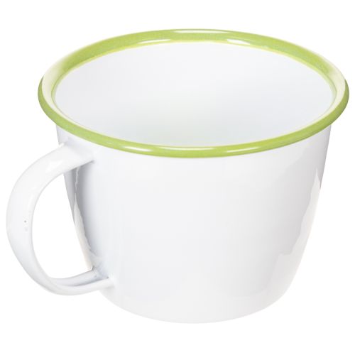 Taza decorativa, maceta esmaltada, Ø11cm H8cm | Floristik24.es