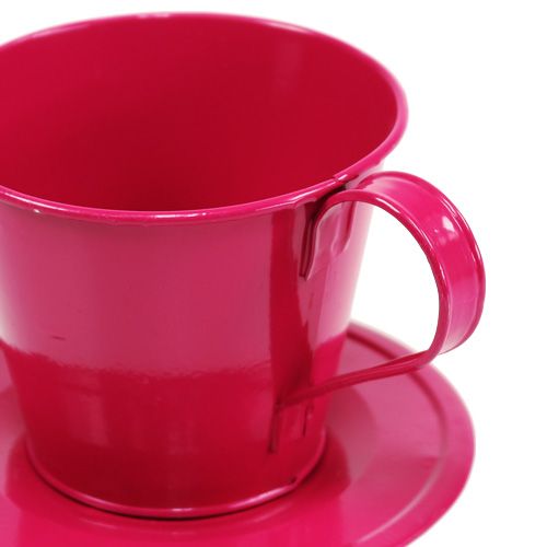 Floristik24 Taza decorativa con pie tipo Rosa. Ø11,5cm H10cm 8pcs