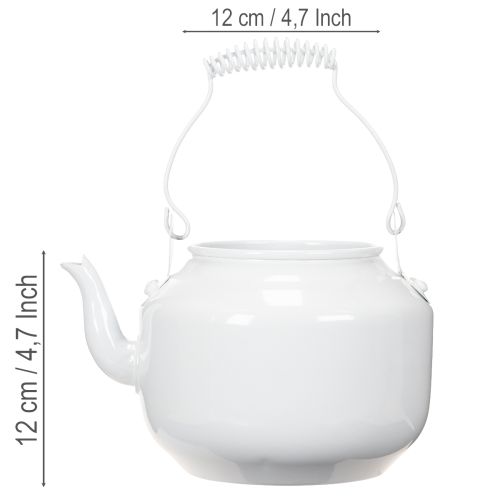 Tetera decorativa de metal con aspecto vintage para arreglos florales. | Floristik24.es