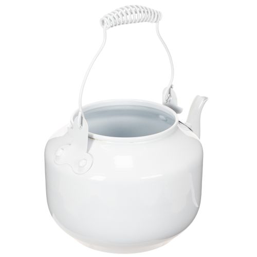 Tetera decorativa de metal con aspecto vintage para arreglos florales. | Floristik24.es