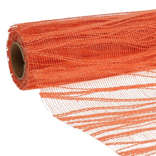 Floristik24 Camino de mesa decorativo tela naranja 26cm x 300cm