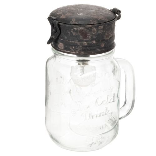 Vaso decorativo con lámpara LED Ø8cm H16cm comprar | Floristik24.es