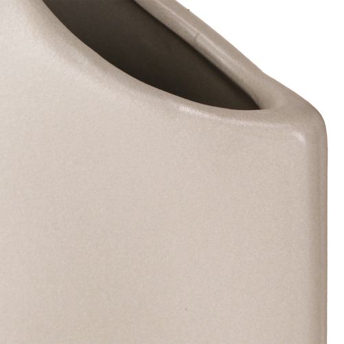 Artículo Jarrón decorativo de cerámica tipo shopper gris 19×4,5×33cm