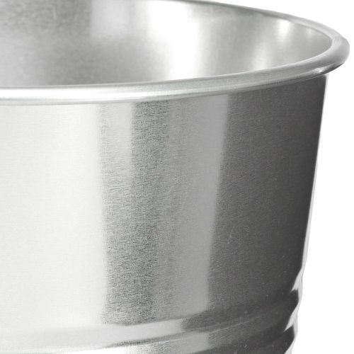 Artículo Jarrón decorativo jarrón alto cónico de metal plateado Al. 38,5 cm 14,5 L