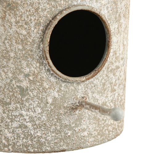 Artículo Casita de pájaros decorativa de metal para colgar en estilo antiguo Ø15cm H21cm