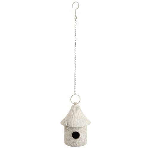 Artículo Casita de pájaros decorativa de metal para colgar en estilo antiguo Ø15cm H21cm