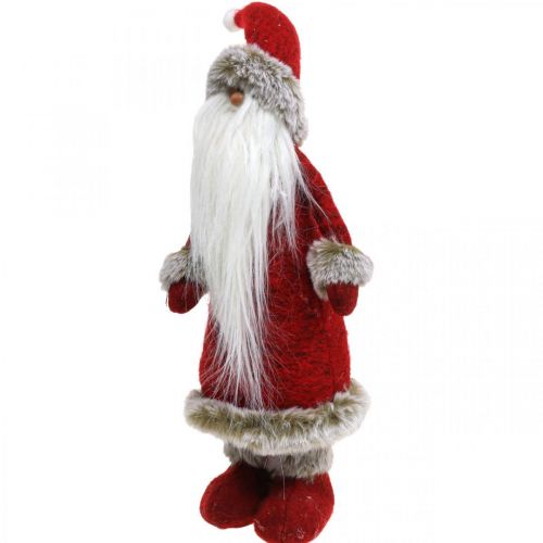 Floristik24 Decoración Papá Noel de pie Figura decorativa Papá Noel Rojo H41cm