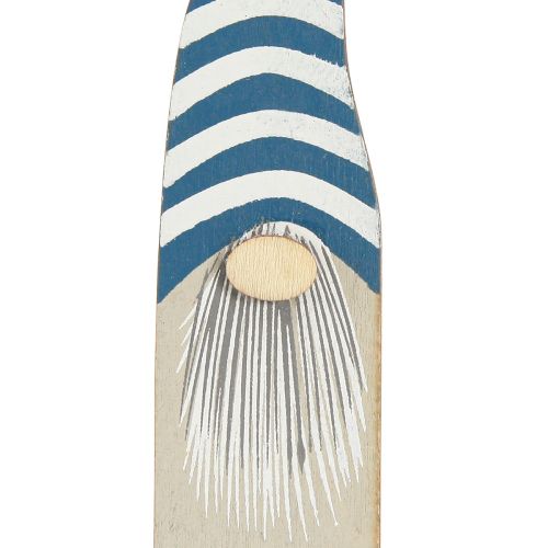 Floristik24 Gnomo decorativo Adornos para árboles de Navidad madera gris rojo 8-15cm 18 piezas