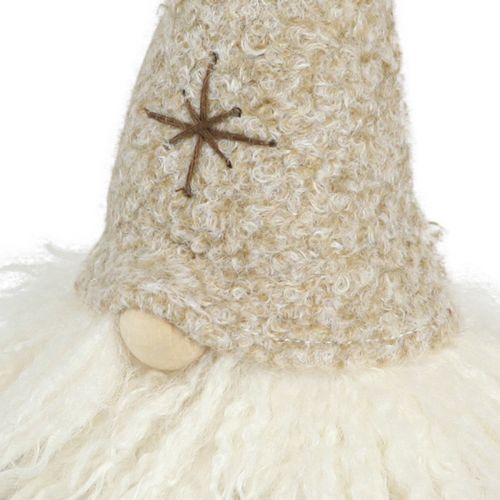 Artículo Sombrero decorativo de gnomo de fieltro decoración de mesa marrón beige Al. 28 cm 2 piezas
