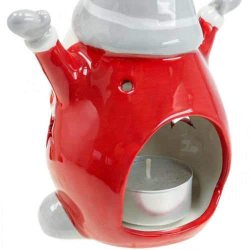 Artículo Portavelas Deco Gnomo Navidad H18cm 2pcs