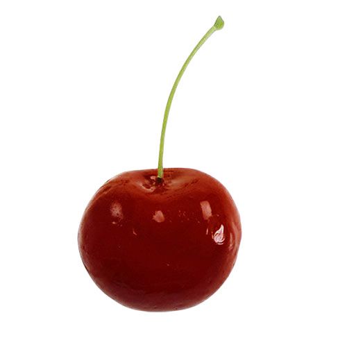 Floristik24 Deko-cerezas rojo oscuro 3cm 12pcs