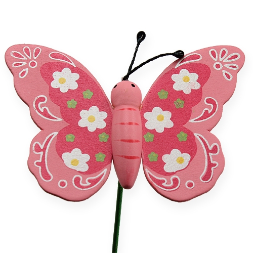 Artículo Mariposa en palo 8cm 18uds