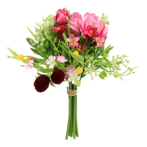 Floristik24 Ramo Deco Rosa 20cm