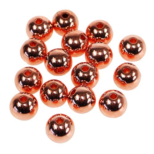 Floristik24 Cuentas Decorativas Cobre Metálico 14mm 35pcs