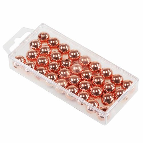 Artículo Cuentas decorativas cobre metalizado 14mm 35 piezas