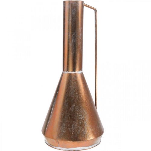 Jarrón decorativo Jarra decorativa vintage metal color cobre Ø26cm H58cm