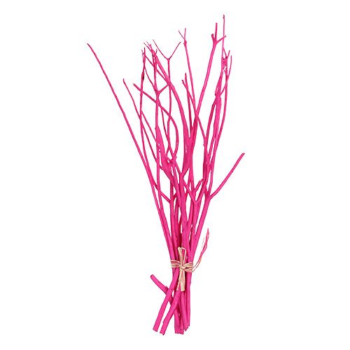 Floristik24 Ramas decorativas Mitsumata 45-60cm rosa 12 piezas