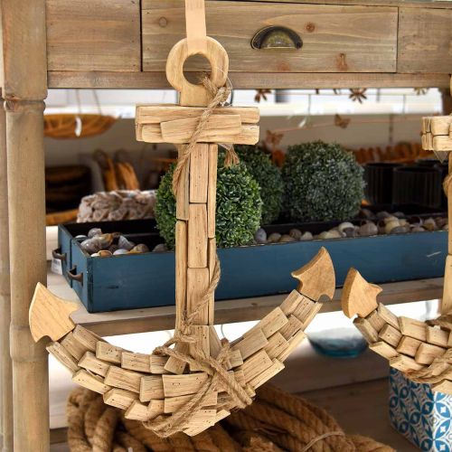 Floristik24 Ancla de madera decorativa Al 52cm