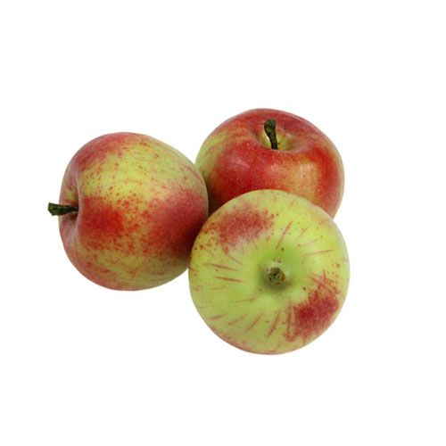 Floristik24 Manzanas Artificiales Rojo, Verde Ø4cm 12pcs