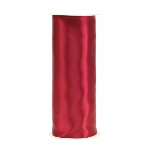 Floristik24 Cinta de raso cinta de mesa Burdeos 200mm 10m