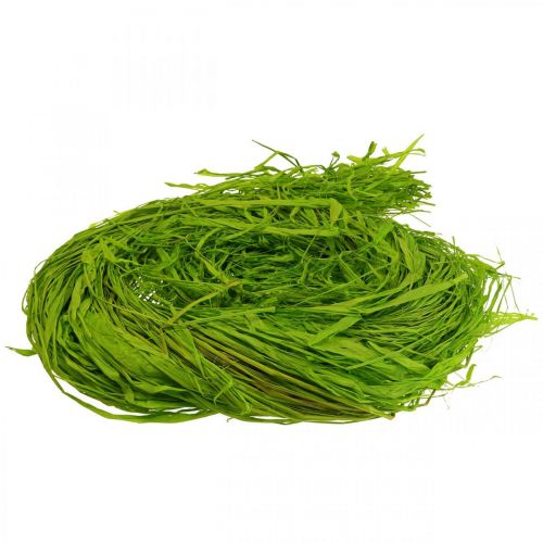 Floristik24 Rafia decorativa para elaborar rafia natural rafia verde manzana 200g