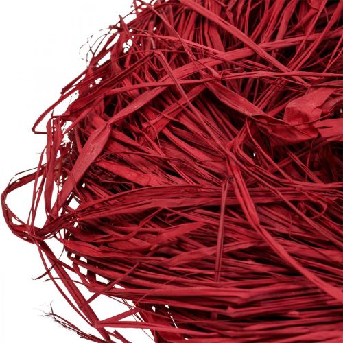 Artículo Rafia decorativa para elaborar rafia natural rafia roja 200g
