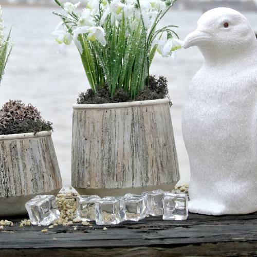 Floristik24 Cubito de hielo decorativo transparente 3cm - 4cm 500g