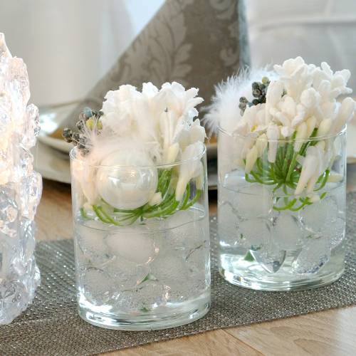 Floristik24 Cubitos de hielo decorativos flotantes 2.5cm - 4cm 500g