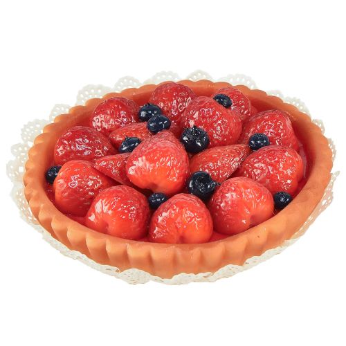 Floristik24 Decoración tarta de fresa comida ficticia panadería Ø15cm